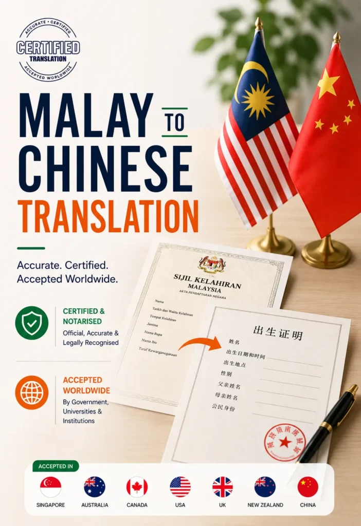 Malay to Chinese Translation Services - Omni Translation